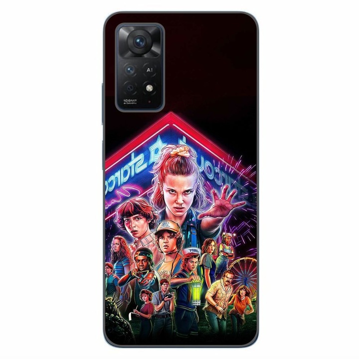 Husa compatibila cu Xiaomi Redmi Note 11 Pro 4G, 5G Silicon Gel Tpu Model Stranger Things All Team