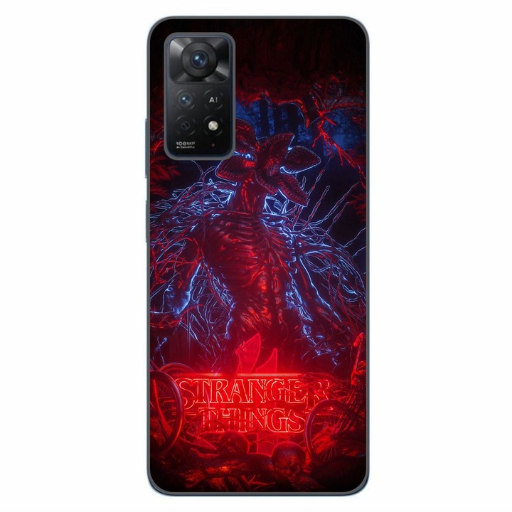 Husa compatibila cu Xiaomi Redmi Note 11 Pro 4G, 5G Silicon Gel Tpu Model Stranger Things Demogorgon