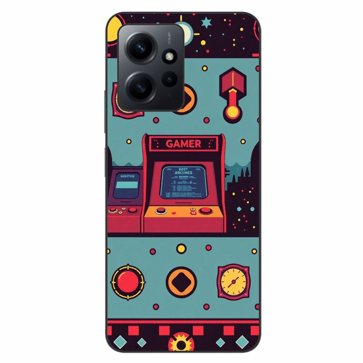 Husa compatibila cu Xiaomi Redmi Note 12 4G Silicon Gel Tpu Model Gamer Arcade Room