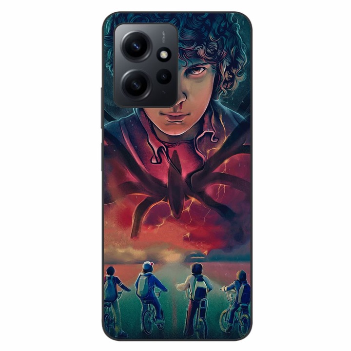 Husa compatibila cu Xiaomi Redmi Note 12 4G Silicon Gel Tpu Model Stranger Things Cartoon