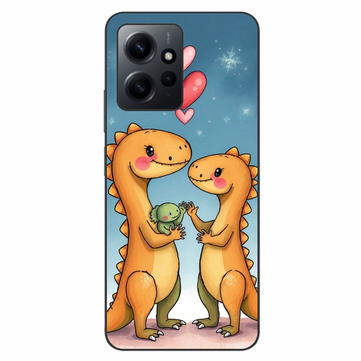 Husa compatibila cu Xiaomi Redmi Note 12 4G Silicon Gel Tpu Model Dino Cute Family