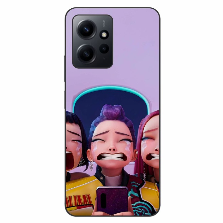 Husa compatibila cu Xiaomi Redmi Note 12 4G Silicon Gel Tpu Model KPop Demon Hunters Crying Girls