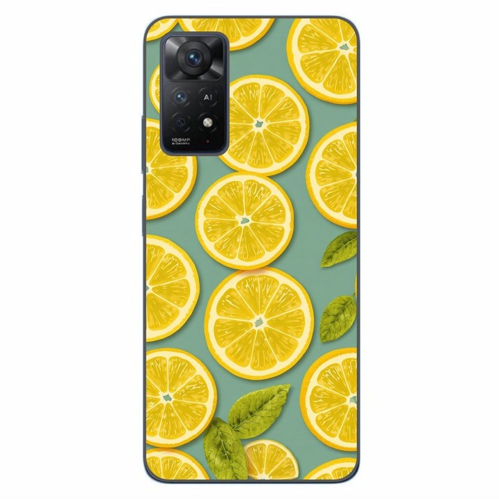 Husa compatibila cu Xiaomi Redmi Note 11 Pro 4G, 5G Silicon Gel Tpu Model Summer Lemon Slices