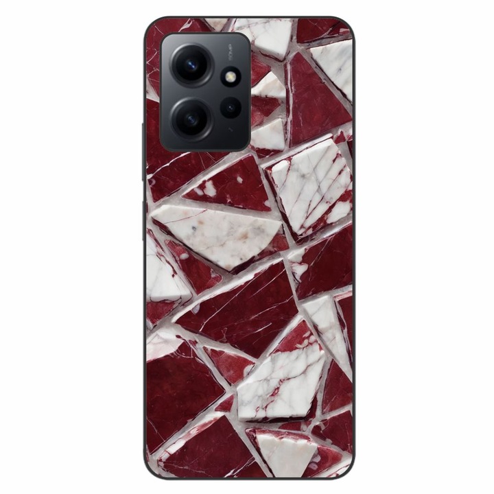 Husa compatibila cu Xiaomi Redmi Note 12 4G Silicon Gel Tpu Model Broken Glass Red Blood