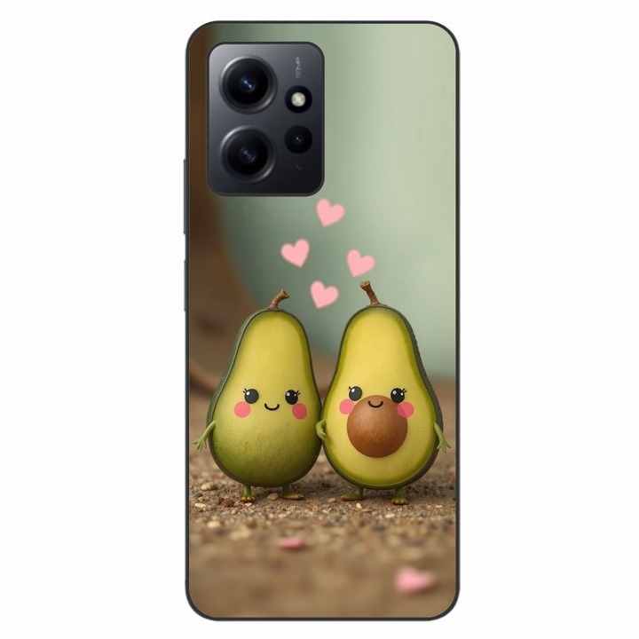 Husa compatibila cu Xiaomi Redmi Note 12 4G Silicon Gel Tpu Model Kawaii Avocados in Love