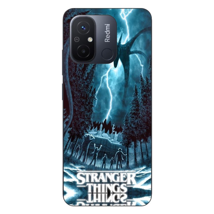 Husa compatibila cu Xiaomi Redmi 12C Silicon Gel Tpu Model Stranger Things Storm Monster