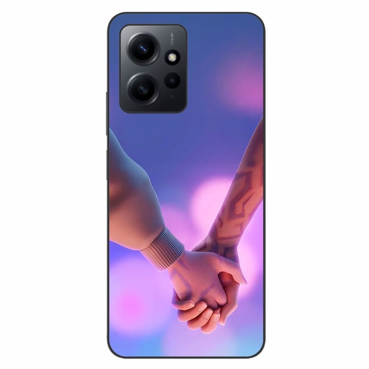 Husa compatibila cu Xiaomi Redmi Note 12 4G Silicon Gel Tpu Model KPop Demon Hunters Couples Hands