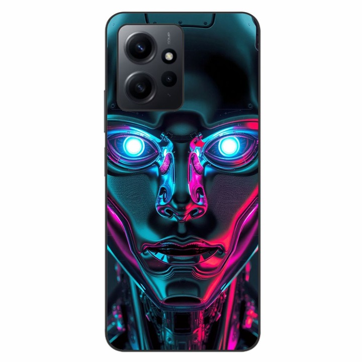 Husa compatibila cu Xiaomi Redmi Note 12 4G Silicon Gel Tpu Model Chrome Humanoid