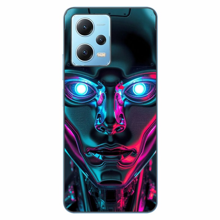Husa compatibila cu Xiaomi Redmi Note 12 5G Silicon Gel Tpu Model Chrome Humanoid