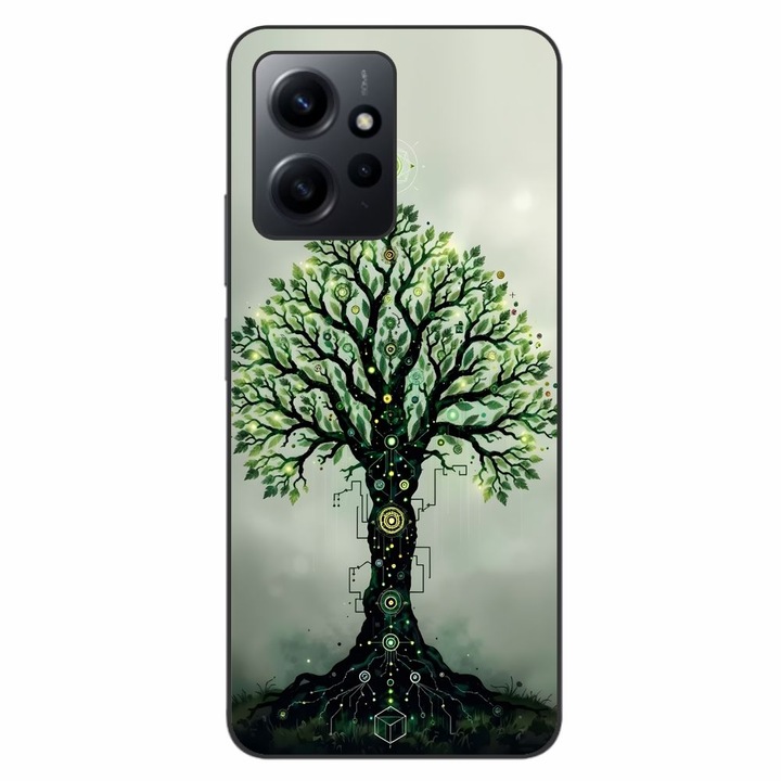 Husa compatibila cu Xiaomi Redmi Note 12 4G Silicon Gel Tpu Model Mystical Tree
