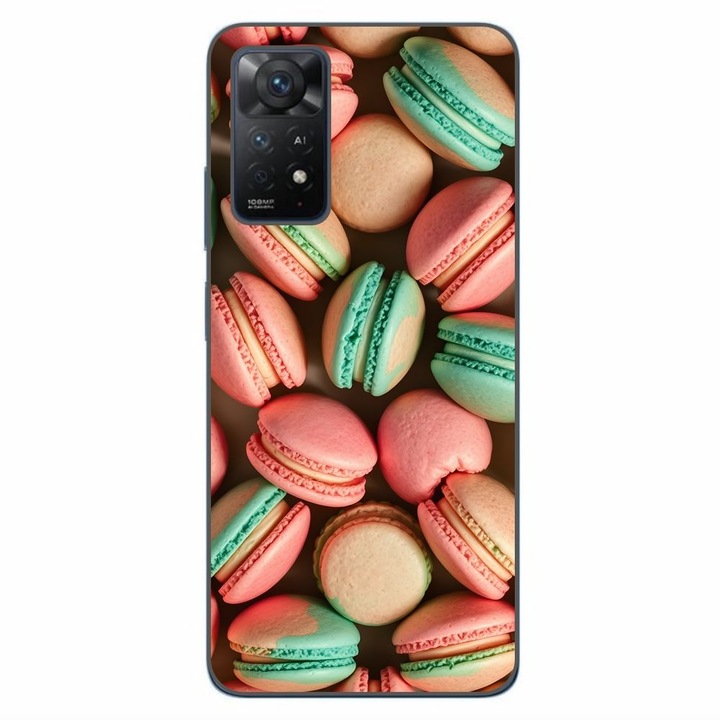 Husa compatibila cu Xiaomi Redmi Note 11 Pro 4G, 5G Silicon Gel Tpu Model Tasty Macarons