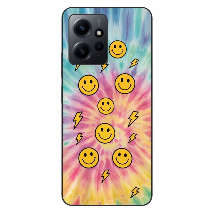 Husa compatibila cu Xiaomi Redmi Note 12 4G Silicon Gel Tpu Model Retro Smiley Faces