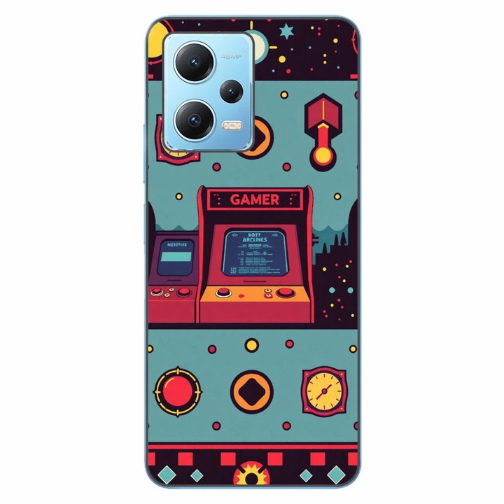 Husa compatibila cu Xiaomi Redmi Note 12 5G Silicon Gel Tpu Model Gamer Arcade Room