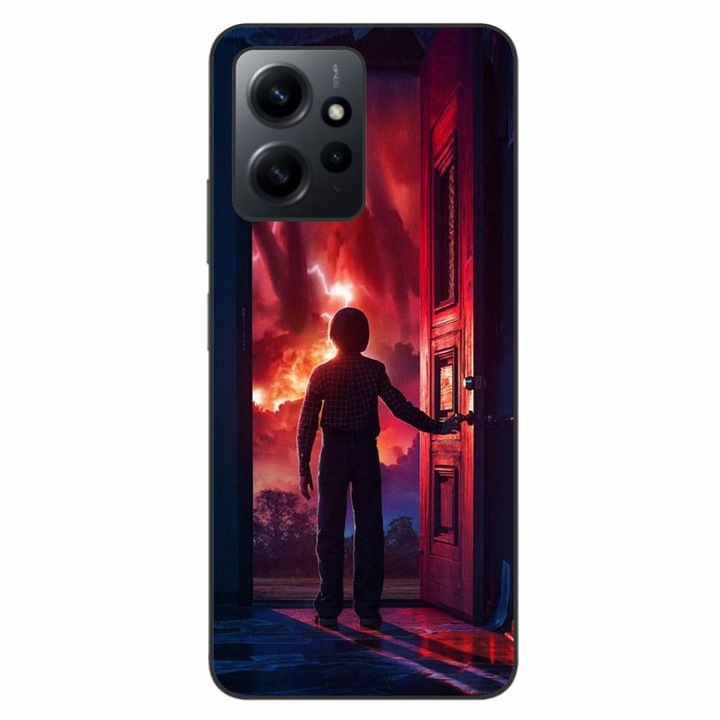 Husa compatibila cu Xiaomi Redmi Note 12 4G Silicon Gel Tpu Model Stranger Things Door to Hell