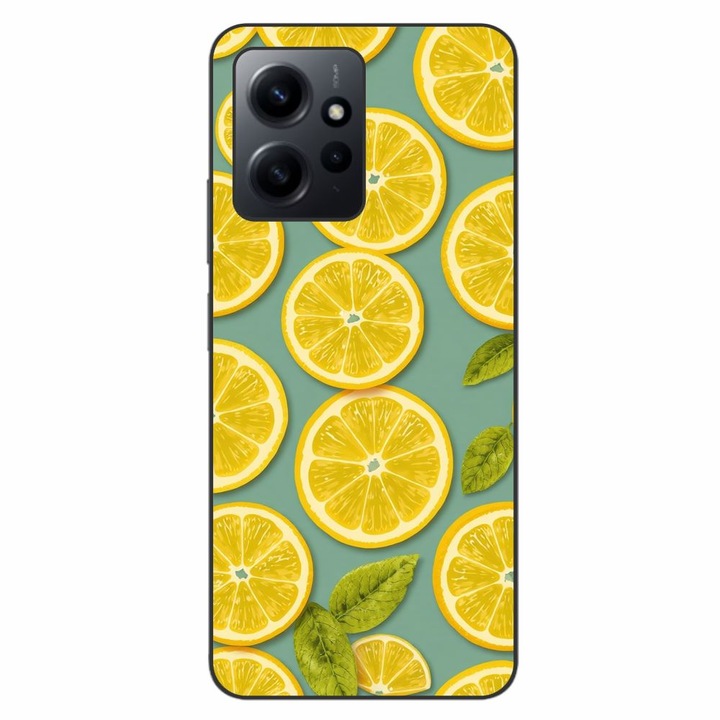 Husa compatibila cu Xiaomi Redmi Note 12 4G Silicon Gel Tpu Model Summer Lemon Slices