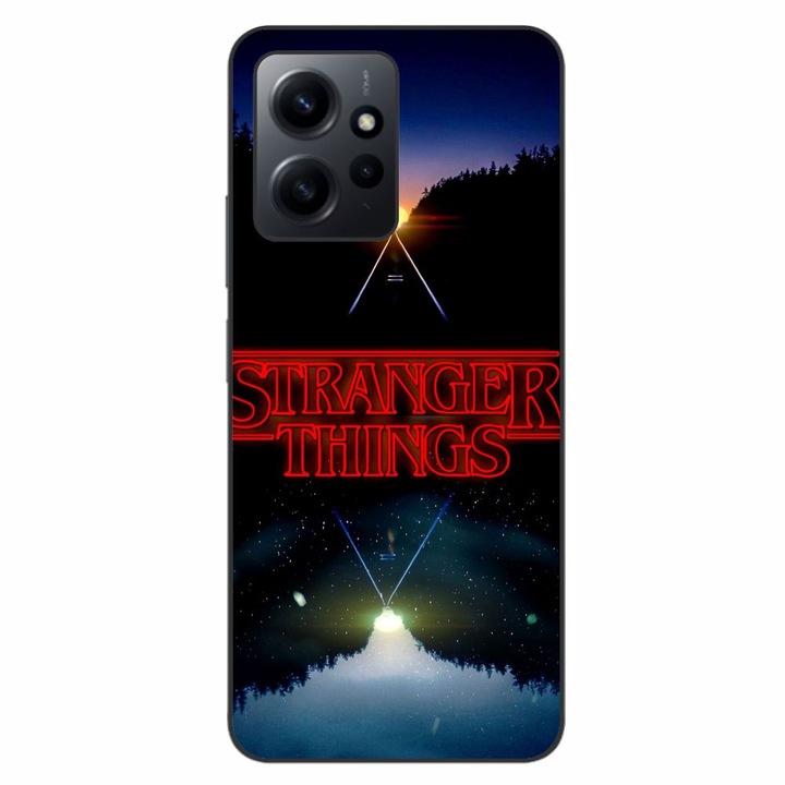 Husa compatibila cu Xiaomi Redmi Note 12 4G Silicon Gel Tpu Model Stranger Things Sunset