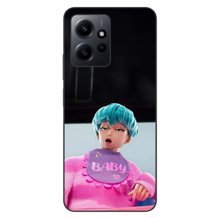 Husa compatibila cu Xiaomi Redmi Note 12 4G Silicon Gel Tpu Model KPop Demon Hunters Saja Baby