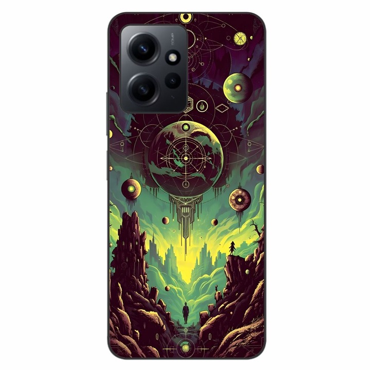 Husa compatibila cu Xiaomi Redmi Note 12 4G Silicon Gel Tpu Model Mystical Planet
