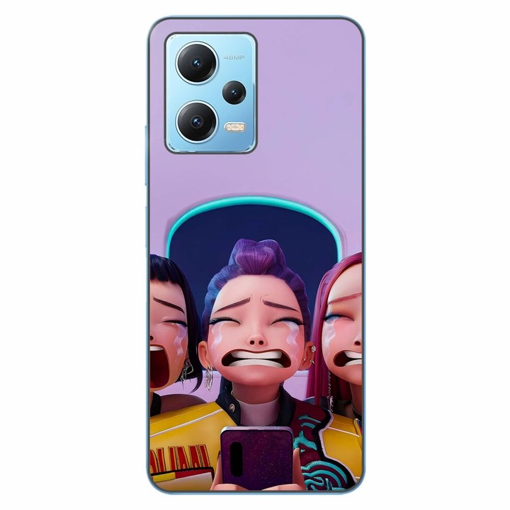 Husa compatibila cu Xiaomi Redmi Note 12 5G Silicon Gel Tpu Model KPop Demon Hunters Crying Girls