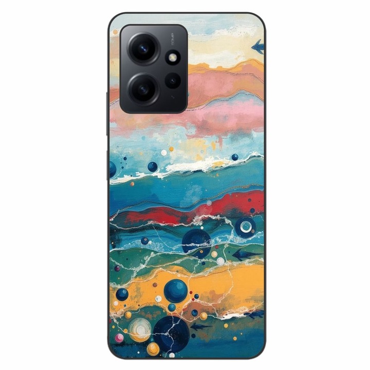 Husa compatibila cu Xiaomi Redmi Note 12 4G Silicon Gel Tpu Model Painted Waterworld