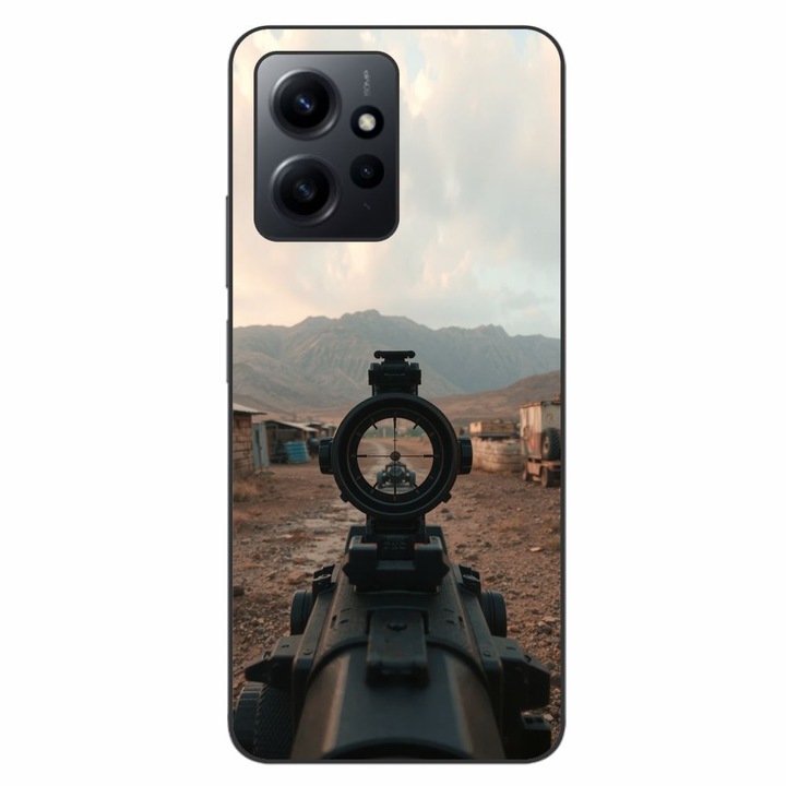 Husa compatibila cu Xiaomi Redmi Note 12 4G Silicon Gel Tpu Model First Person Shooter