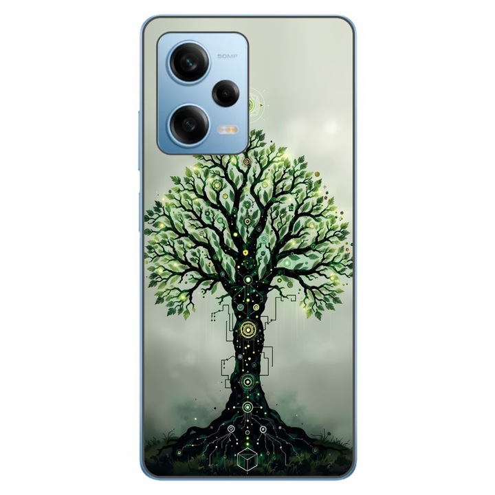 Husa compatibila cu Xiaomi Redmi Note 12 Pro 5G Silicon Gel Tpu Model Mystical Tree
