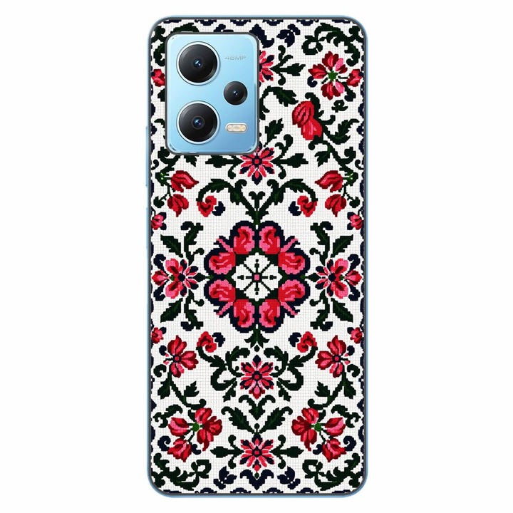 Husa compatibila cu Xiaomi Redmi Note 12 5G Silicon Gel Tpu Model Traditional Knit Design