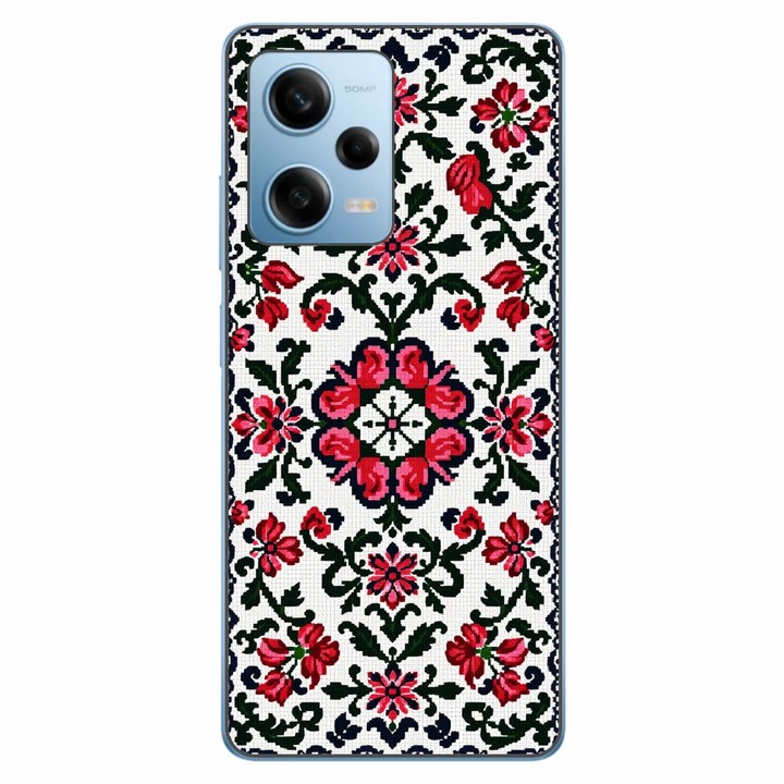Husa compatibila cu Xiaomi Redmi Note 12 Pro 5G Silicon Gel Tpu Model Traditional Knit Design