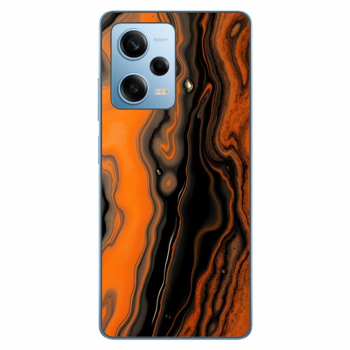 Husa compatibila cu Xiaomi Redmi Note 12 Pro 5G Silicon Gel Tpu Model Metallic Lava Flow Pattern