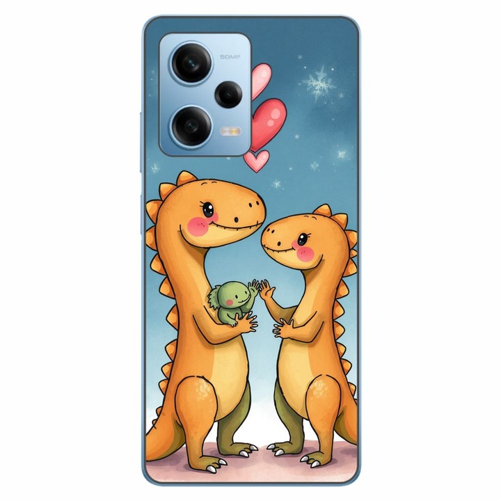 Husa compatibila cu Xiaomi Redmi Note 12 Pro 5G Silicon Gel Tpu Model Dino Cute Family