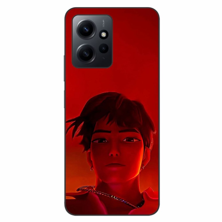 Husa compatibila cu Xiaomi Redmi Note 12 4G Silicon Gel Tpu Model KPop Demon Hunters Jinu Red