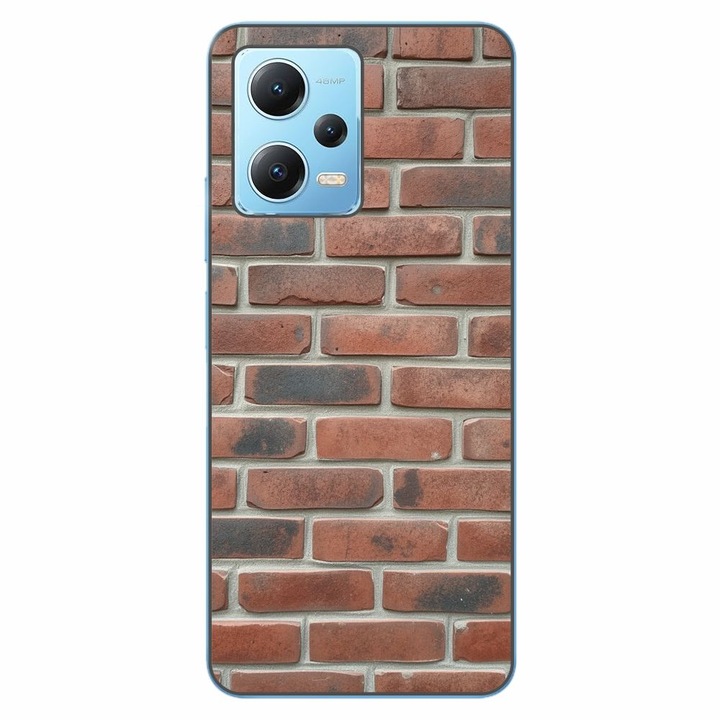 Husa compatibila cu Xiaomi Redmi Note 12 5G Silicon Gel Tpu Model Brick Wall