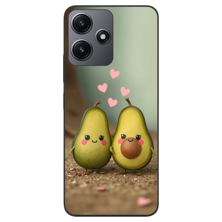 Husa compatibila cu Xiaomi Redmi 12 5G Silicon Gel Tpu Model Kawaii Avocados in Love