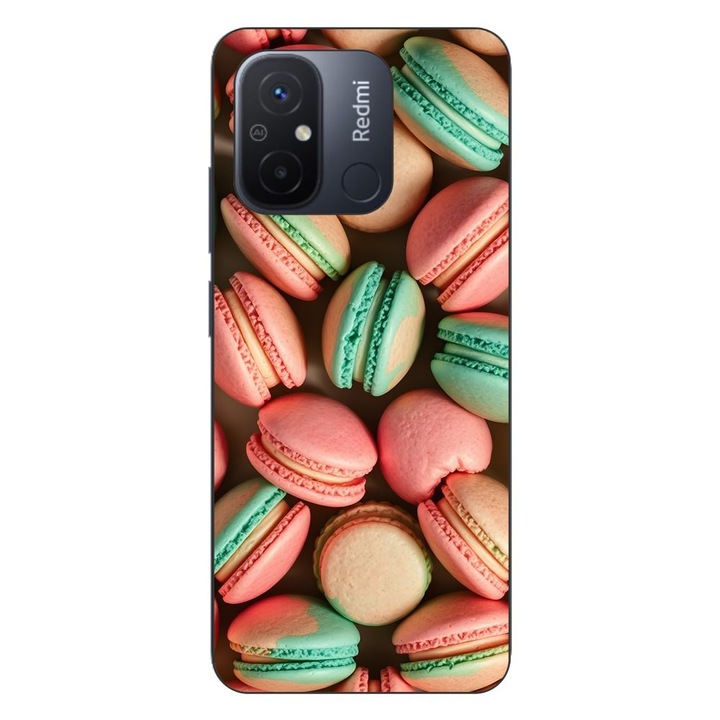 Husa compatibila cu Xiaomi Redmi 12C Silicon Gel Tpu Model Tasty Macarons