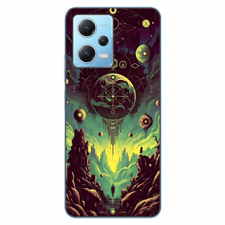 Husa compatibila cu Xiaomi Redmi Note 12 5G Silicon Gel Tpu Model Mystical Planet
