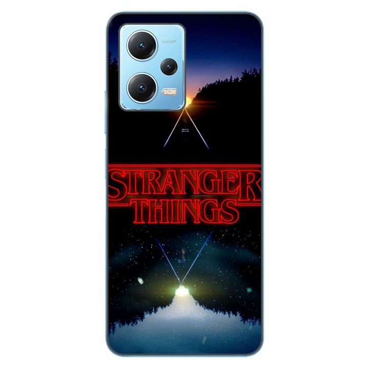 Husa compatibila cu Xiaomi Redmi Note 12 5G Silicon Gel Tpu Model Stranger Things Sunset