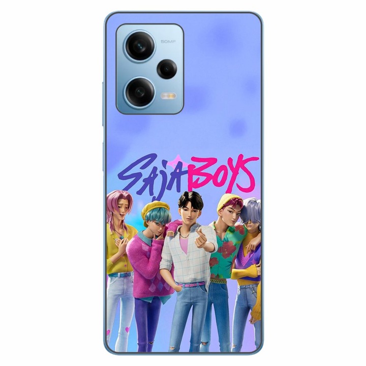 Husa compatibila cu Xiaomi Redmi Note 12 Pro 5G Silicon Gel Tpu Model KPop Demon Hunters Saja Boys