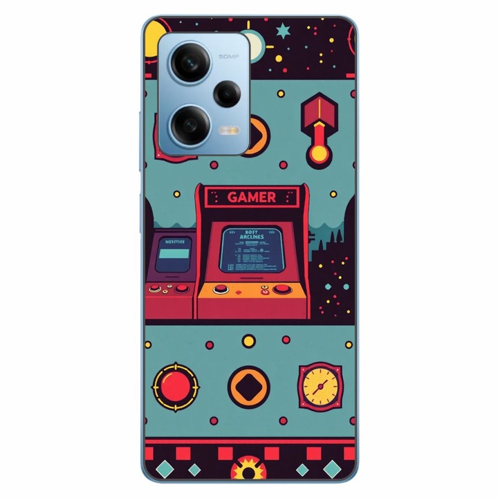 Husa compatibila cu Xiaomi Redmi Note 12 Pro 5G Silicon Gel Tpu Model Gamer Arcade Room