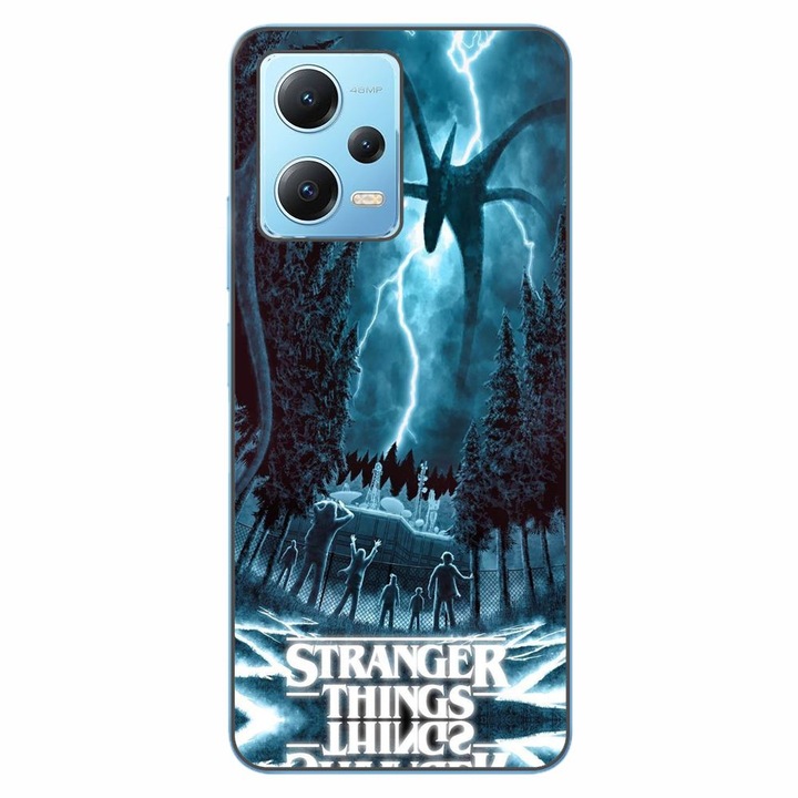 Husa compatibila cu Xiaomi Redmi Note 12 5G Silicon Gel Tpu Model Stranger Things Storm Monster