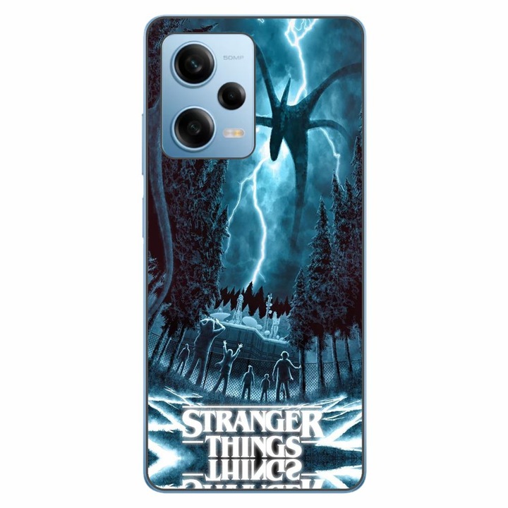 Husa compatibila cu Xiaomi Redmi Note 12 Pro 5G Silicon Gel Tpu Model Stranger Things Storm Monster