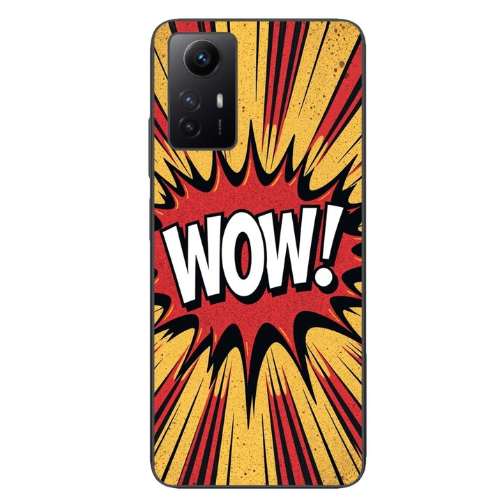 Husa compatibila cu Xiaomi Redmi Note 12s Silicon Gel Tpu Model Comic Book WOW Text