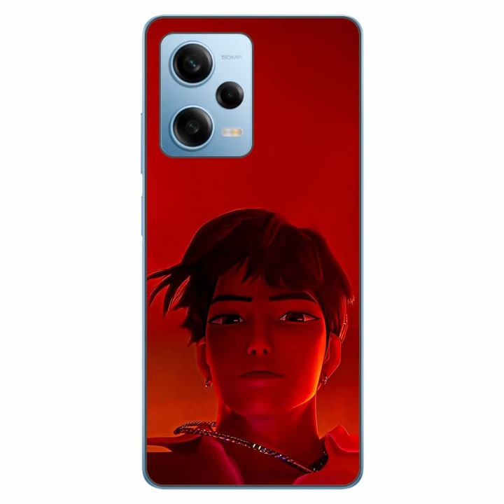 Husa compatibila cu Xiaomi Redmi Note 12 Pro 5G Silicon Gel Tpu Model KPop Demon Hunters Jinu Red