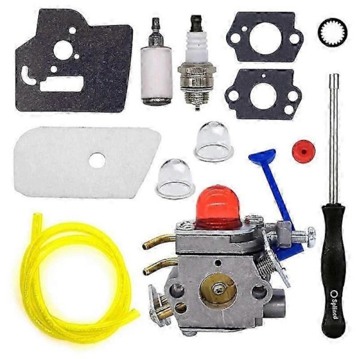 Carburator de schimb, 1 set, argintiu-negru, pentru motoare 124L 125L 125LD 128C 128CD 128L 128LD 128LDX 128R 128RJ 128DJX