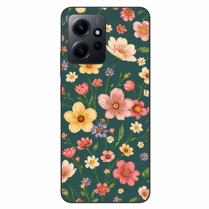 Husa compatibila cu Xiaomi Redmi Note 12 4G Silicon Gel Tpu Model Vintage Spring Flowers