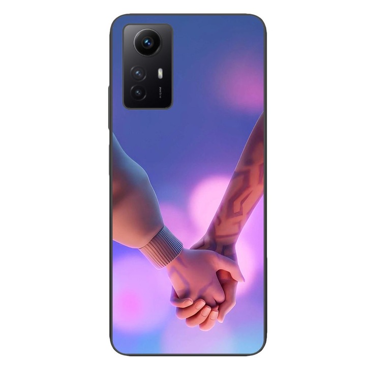 Husa compatibila cu Xiaomi Redmi Note 12s Silicon Gel Tpu Model KPop Demon Hunters Couples Hands