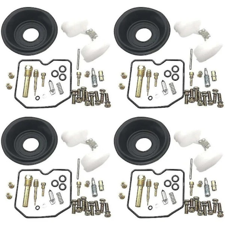 Kit de reparare carburator motocicleta, negru si auriu, 4 piese