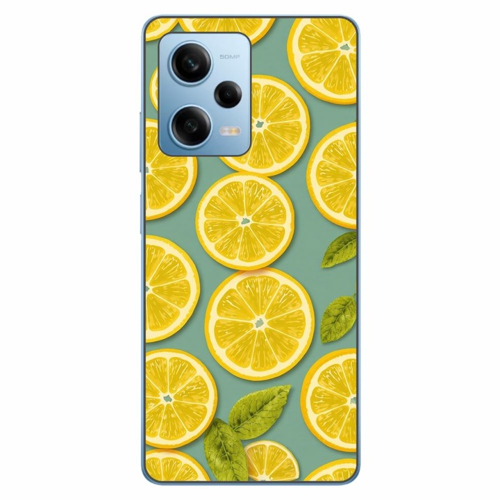 Husa compatibila cu Xiaomi Redmi Note 12 Pro 5G Silicon Gel Tpu Model Summer Lemon Slices