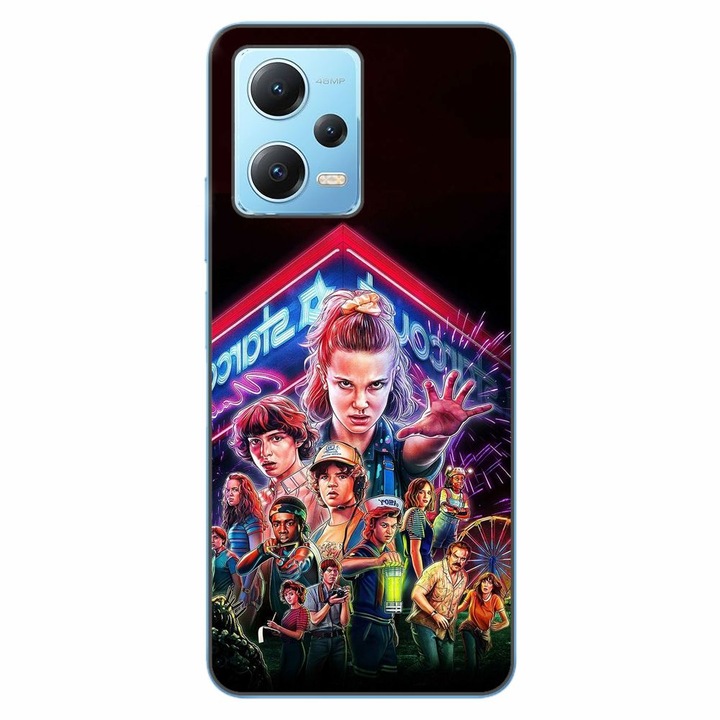 Husa compatibila cu Xiaomi Redmi Note 12 5G Silicon Gel Tpu Model Stranger Things All Team