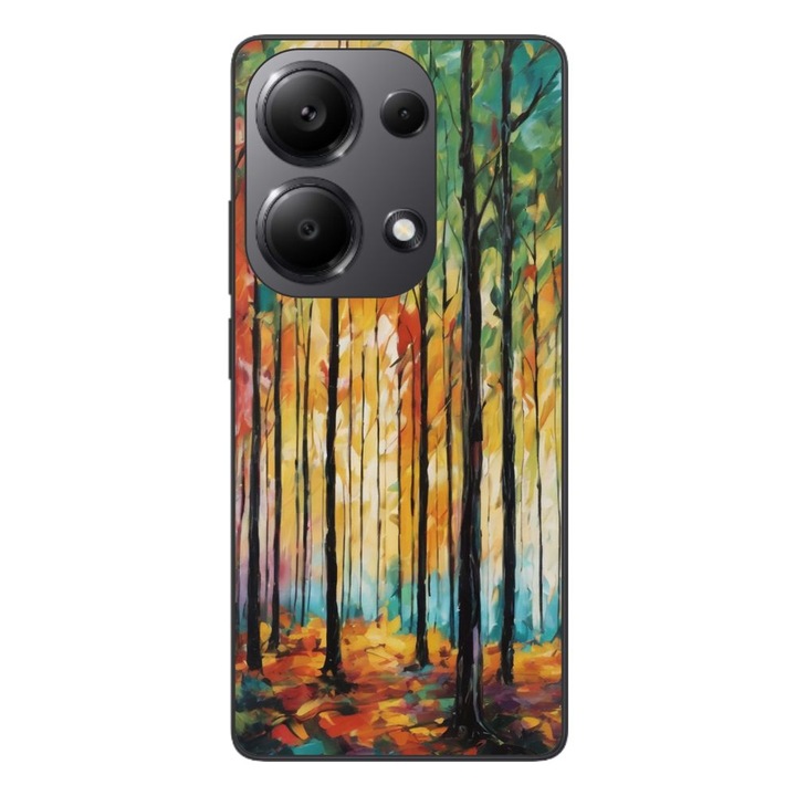 Husa compatibila cu Xiaomi Redmi Note 13 Pro 4G Silicon Gel Tpu Model Colored Forest Art
