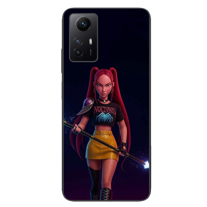 Husa compatibila cu Xiaomi Redmi Note 12s Silicon Gel Tpu Model KPop Demon Hunters Mira Fight